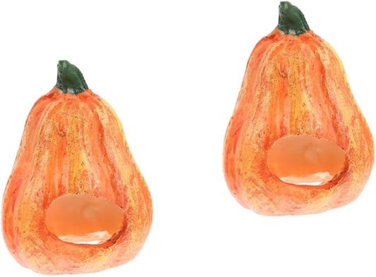 2pcs Fish and Shrimp Hideout House Fish Tank Cave Lovely Cave Aquarium Halloween Decorations Betta Toys Shrimp Aquarium Supply Glass Decor Resin Hollow Breeding Tank