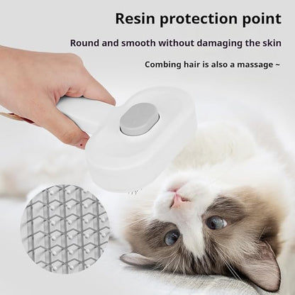 1Pcs Widened pet comb,Equipped with a cat corner scraper and catnip,with Stainless Steel Metal Teeth for Shedding and Tangles, Pet Hair Removal Comb Flea Comb,Suitable for cat and dog grooming combs