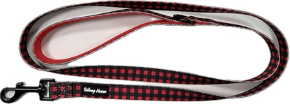 Dog Harness and Leash Set, No Pull Adjustable Soft Padded Vest, No Choke (Large, Red Plaid)