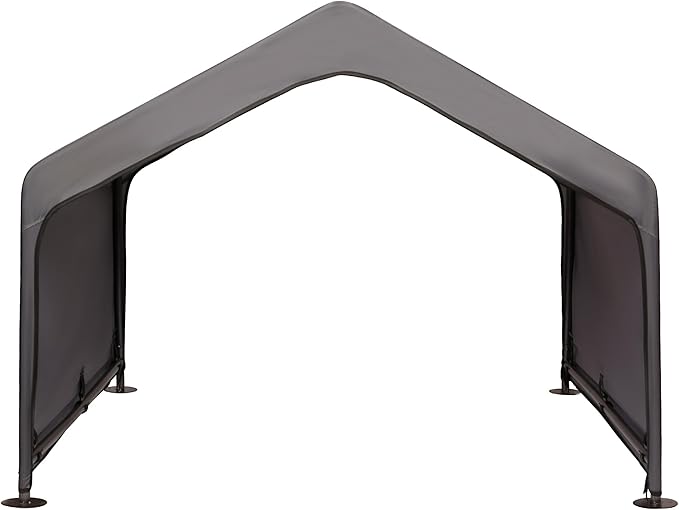 Dog Tent Outdoor, Extra Large Dog House Outside, Big Dog Shade Shelter Waterproof Weatherproof Doghouse Canopy with Ground Nails, Sun Rain Cover for Pet Cat Goat Livestock, 4'x 4'x 3.3', Gray