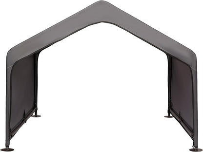 Dog Tent Outdoor, Extra Large Dog House Outside, Big Dog Shade Shelter Waterproof Weatherproof Doghouse Canopy with Ground Nails, Sun Rain Cover for Pet Cat Goat Livestock, 4'x 4'x 3.3', Gray