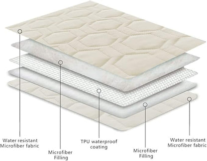 Waterproof and Anti-Slip Dog Bed Cover and Pet Blanket Sofa Pet Bed Mat ï¼_ar Incontinence Mattress Protectors Furniture Couch Cover for Most Cats Dogs, Petsï¼40x50-Ivoryï¼