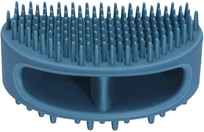 Dog Brush & Cat Brush, Soft Silicone Dog & Cat Grooming Brush, Pet Bath & Massage Brush for Cats and Dogs with Short or Long Hair, Cat Slicker Shedding Hair Brush Slate