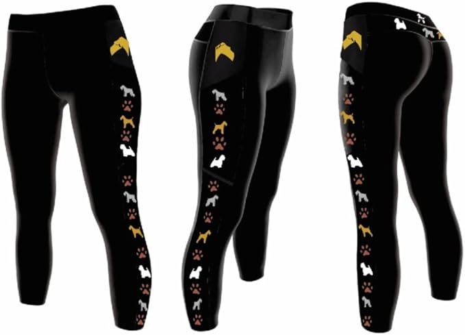 Dog Grooming Legging Sarasota Shears Groomer Apparel Signature Series Dog Breed Leggings