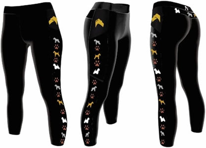 Dog Grooming Legging Sarasota Shears Groomer Apparel Signature Series Dog Breed Leggings