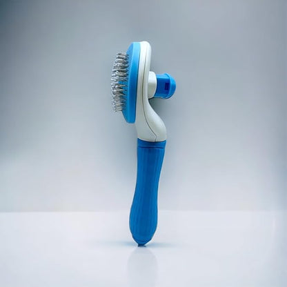 G'day Self Cleaning Slicker Brush, Dog Brush & Cat Brush with Massage Particles, Removes Loose hair & Tangles, Skin Friendly.