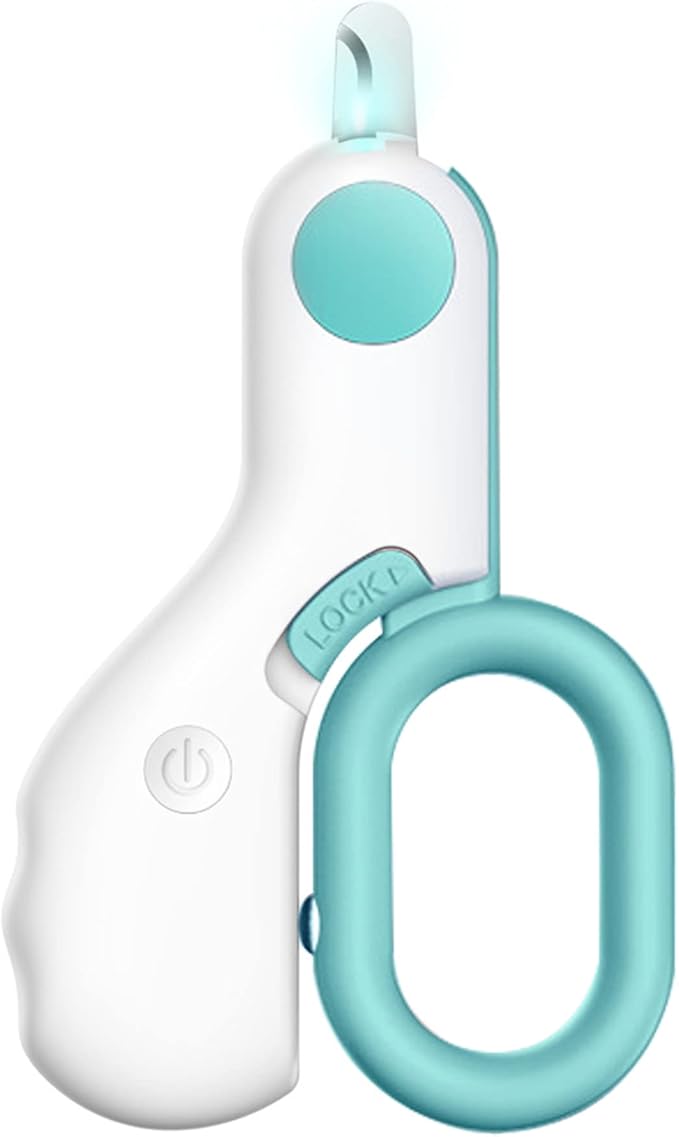 Pet Dog Cat Nail Clippers, Dog Nail Trimmers for Small Animals with LED Lights, Professional Beauty Care Tools, Avoid Excessive Cutting, Suitable for Tiny Dog Cat Rabbit Bird Puppy Kitten (Blue)