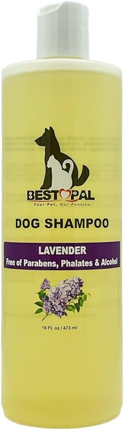 Dog Shampoo | Natural Lavender Hypoallergenic Dog wash | Balanced pH for All Dog Skin, Cruelty Free 16 oz