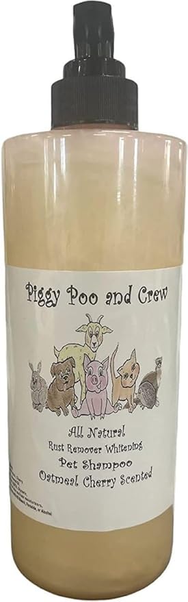 All Natural Whitening Shampoo Oatmeal Cherry Scented No Bleach Peroxide or Alcohol for Pigs Dogs Small Animals
