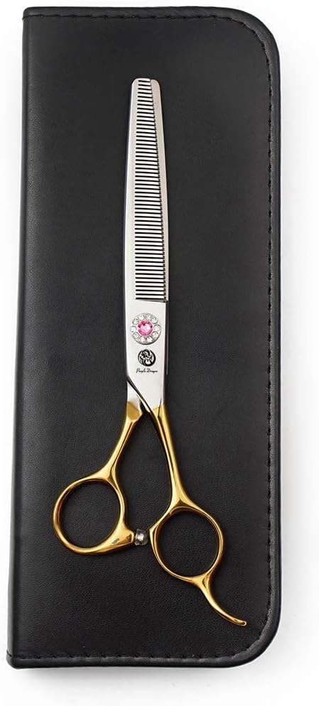 6.5 Inch Professional Golden Pet Dog Cat Grooming Thinning Shears Scissor Light Weight Japan 440C Stainless Steel