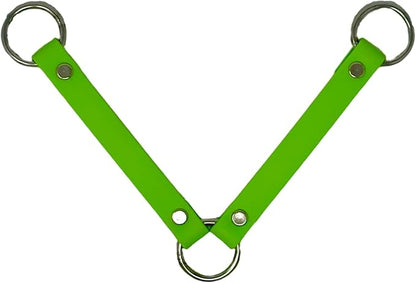 SparkDog Collars Dog Crate Fan Hanger, HotDawg Utility Strap, BioThane Ryobi P3320 Fan Hanger for Ruffland Dog Kennel, Bucket Holder Utility Strap - Made in The USA (Green/Green)