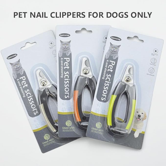 KUOUDOM Professional Dog Nail Trimmer - Nail Clippers & Supplies for Grooming - Dog Claw Care for Small & Large Khaki - Standard, 6" x 2"