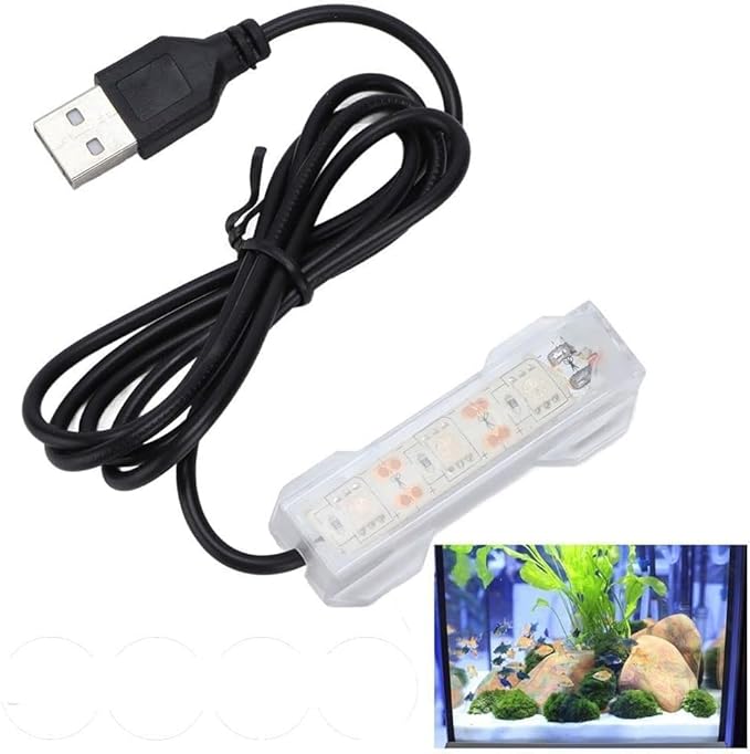 Blue Light Small Aquarium Led Light, Multicolor Led Fish Tank Light for Freshwater Plants Aquarium Accessories, Aquarium Lights