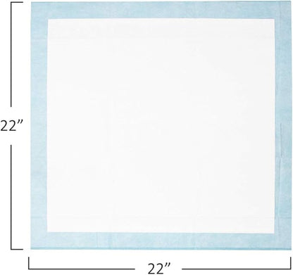 BV Puppy Pads Leak-Proof 50 Count 22"x 22" - Absorbent Pee Pads for Dogs with 6-Layer Design, Rapid Dry Sheet & Built-in Attractant - Dog Pad with Odor Control, Perfect for Puppies & Senior Dogs