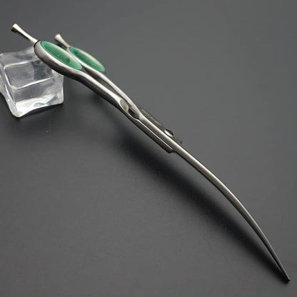 7.0 inches Professional Dog Grooming Scissors Set Straight & thinning & Curved & chunkers & comb 5pcs in 1 Set for left-handed & right handed