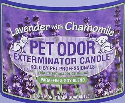 0 Pet Odor Exterminator Candle Lavender with Chamomile