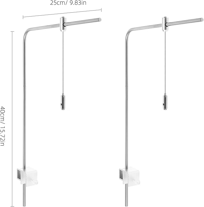 Totority Fish Tank Lighting Holder Bracket Support Aquarium Light Rack LED Light Lamp Aquarium Light Stand Kit Silver