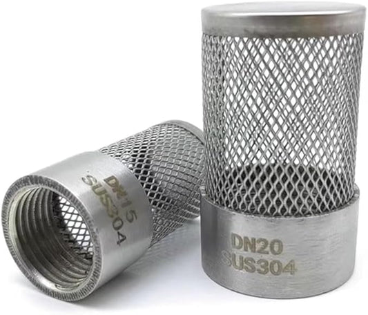 Pipeline Filter,Inline Mesh Screen, 1pcs Stainless Filter, 1/2" 3/4" 1" 1-1 * 2" 2" 3" 4" Female Thread Filter For Garden Irrigation Aquarium Water Pump, Mesh Cover (Color:4") (Color : 1") ( Color : 2