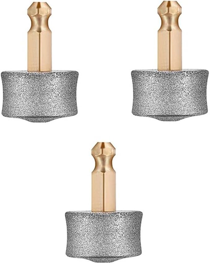 Tvoip 3 Pack Dog Nail Grinder Regular, Extra Hard Super Soft Replacement Head Small Large Dogs Premium Quality Diamond Tip Drill Bit Professional Dog Nail Trimmers Grooming Kit