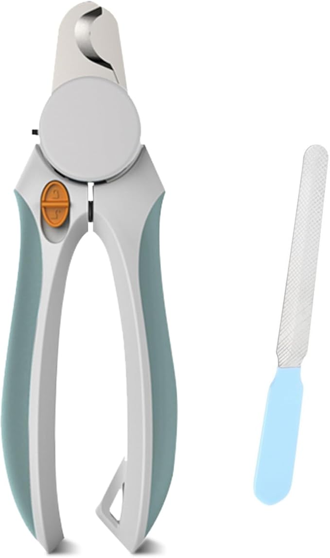 Cat Nail Clippers, EliaValth LED Dog Nail Clippers, Dog Nail Trimmers, Nail Grinder and Toenail Clippers for Thick Nails, Grooming Tool with Ergonomic Handle, Suitable for Small and Large Pets Green