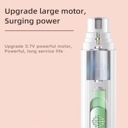 Professional Electric Dog Nail Grinder Pet Nail Grinder Trimmer is Applicable to Large, Medium and Small Dogs and Cats,Painless, Beautiful, Smooth and Rechargeable