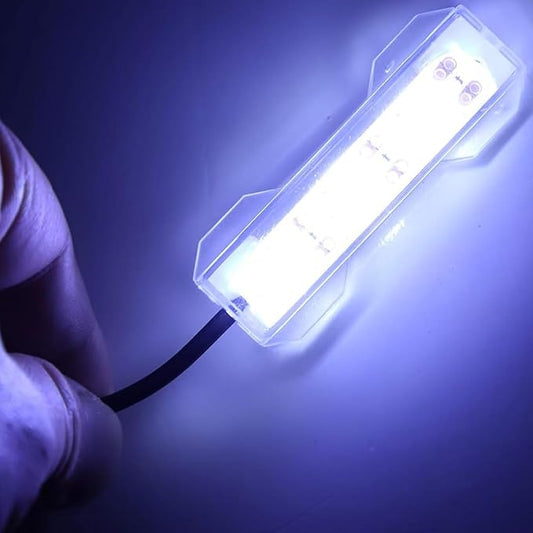 Soft LED Aquarium Plant Light, 5V 0.6W USB 2.0 Mini Aquarium Lamp, LED Desktop Fish Tank Light with 3.28ft Cable, White Lighting Small Water Plant Light for Plant Grow