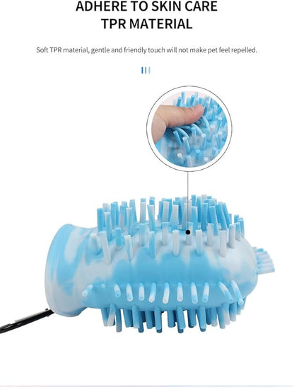 Dog Paw Cleaner, 2 in 1 Multi-Purpose Paw Cleaner, Dog Paw Scrubber and Cleaner (Large, Grey)