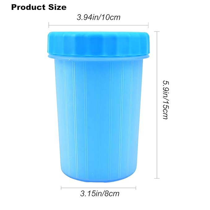 Dog Paw Cleaner for Medium and Large Breeds - Foot Washer Cup, Fast Clean Pet Essentials, Gift for Dog Owners