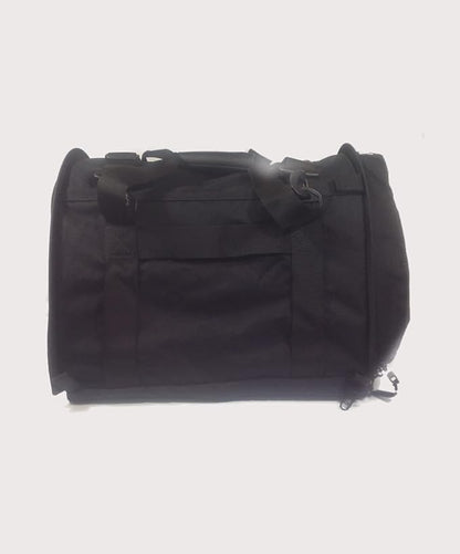 SturdiBag Medium Pet Travel Carrier: Flexible Height for Cat and Dog Soft Sided with Safety Clips and Seatbelt Straps| Black, 15" x 12" x 12" (PN: SB1.5-PRO-BL)