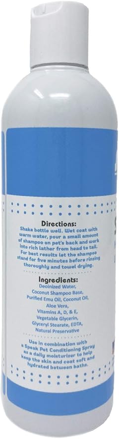 Natural Hypoallergenic Unscented Dog Shampoo with Pump, 17oz