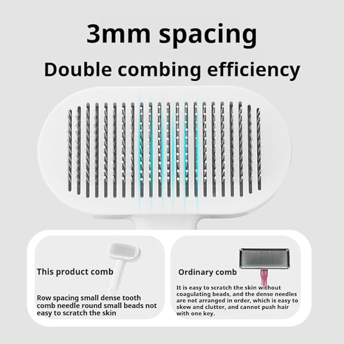 1Pcs Widened pet comb,Equipped with a cat corner scraper and catnip,with Stainless Steel Metal Teeth for Shedding and Tangles, Pet Hair Removal Comb Flea Comb,Suitable for cat and dog grooming combs