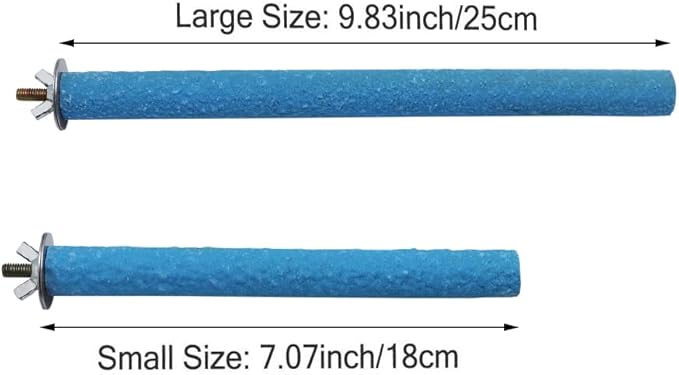 Litewoo Bird Perch Grinding Stand for Bird Parrot Budgie Parakeet Cockatiel Conure Lovebird Finchï¼9.84" / 25cmï¼