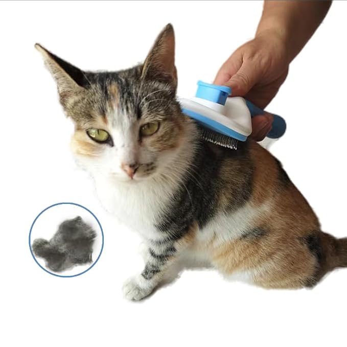 Cat Brush,Cat Brushes For Indoor Cats, Dog Brush,Dog Brush for Shedding, Cat Comb Pet Massage Tool Suitable for Long or Short Pet Hair Cleaner, Removes Tangles & Loose Fur
