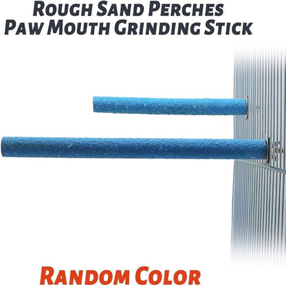 Litewoo Bird Perch Grinding Stand for Bird Parrot Budgie Parakeet Cockatiel Conure Lovebird Finchï¼9.84" / 25cmï¼