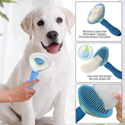 Cat Brush,Cat Brushes For Indoor Cats, Dog Brush,Dog Brush for Shedding, Cat Comb Pet Massage Tool Suitable for Long or Short Pet Hair Cleaner, Removes Tangles & Loose Fur
