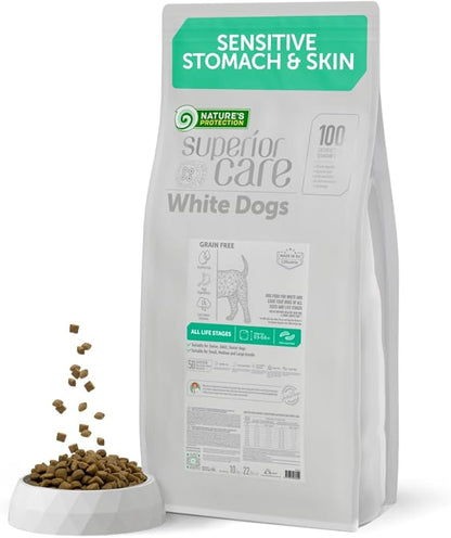 Nature's Protection Superior Care Grain Free Dry Dog Food - Healthy Dog Food All Life Stages Dogs - Balanced, Super Premium Dog Food - 1 Pack of 22lb Insect Flavor