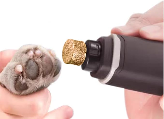 3 Pack Dog Nail Grinder Replacement Head, Pet Nail Grinder Diamond Tip Replacement, Professional Spare Grinding Head for Electric Pet Paw Trimmer Nail Grinder, Dog Claw Smoothing Grinder Bits