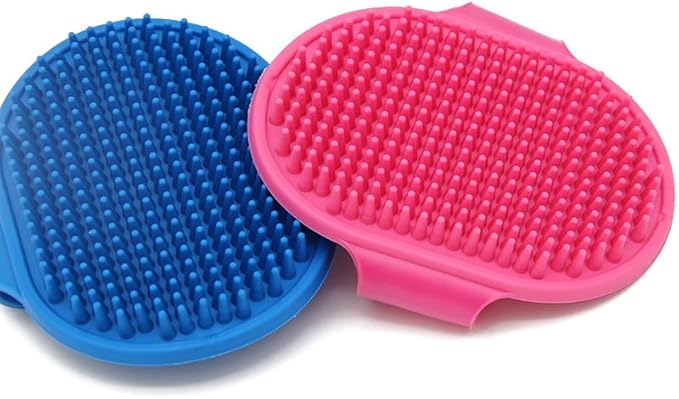 4Pet Brush, Dog Bath Brush, Pet Dog Cat Massage Brush, Dog Massage Bath, No Wash Cleaning Gloves