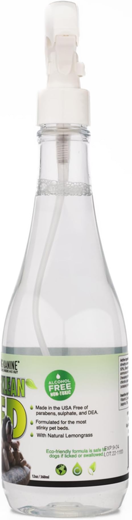 King Kanine Natural Dog Cleaner Deodorizing King Klean 14.88 oz | Organic Deodorizing Spray for Indoor & Outdoor Areas | Pet Odor Eliminator for Home | Hypoallergenic Gentle Cleansing Formula