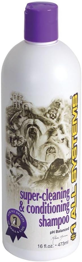 #1 All Systems Super Cleaning and Conditioning Pet Shampoo, 16-Ounce