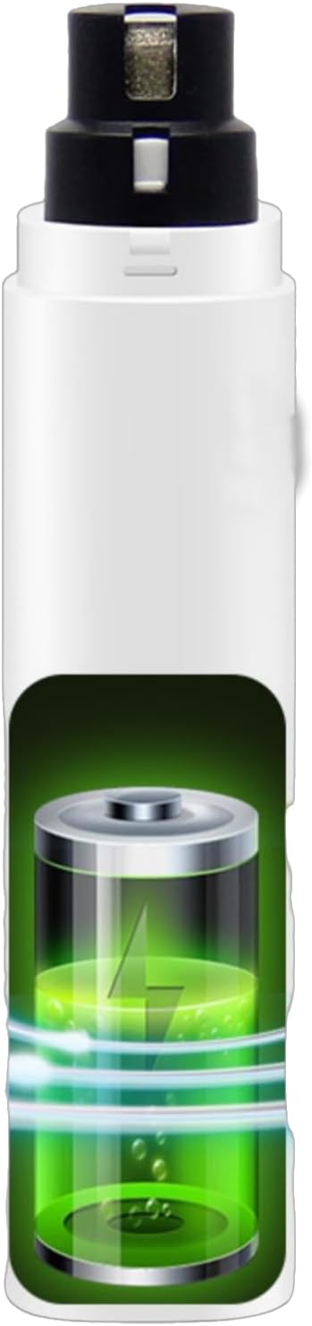 Dog Nail Clipper for Large Dogs - Silent Dog Nail Polisher with LED Light, Speed Sensor, Diamond Head and Dust Collector, 2-Speed Rechargeable - Small Dog Nail Polisher (Light Green)