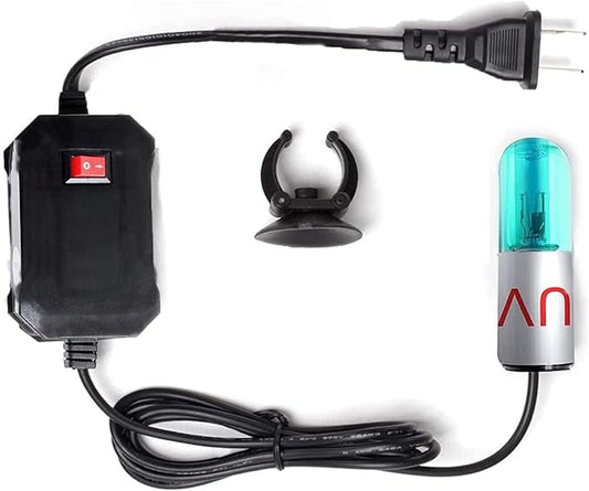 3W Aquarium Clean Light Fish Tank Algae Clean Light Green Water Clean Fish Tank Water Clean Lamp for Sump Pond Filter Tank