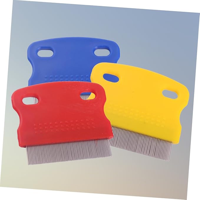 2Pcs Stainless Steel Pet Comb for Grooming and Cleaning and for Cats and Dogs Random Colors for Removing Mats and Tangles