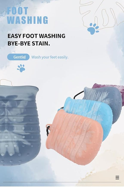 Dog Paw Cleaner, 2 in 1 Multi-Purpose Paw Cleaner, Dog Paw Scrubber and Cleaner (Large, Pink)