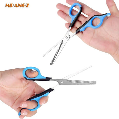 6.65" Pet Grooming Scissors, Professional Thinning Shears for Cat and Small Dogs' Faces and Eyes, 23 Teeth Stainless Steel Blender Scissors for Cats, Animal Face, Ear and Paw Hair