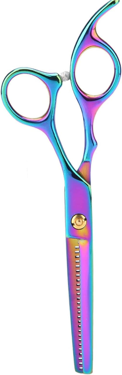 Dog Grooming Scissors Pet Hair Trimmer Thinning Cu,Azz Scilab Dog ScissorsProfessional Pet Dog Hair Cutting Scissors Grooming Hairdressing Shear Blue Thinning Shear(Colored scissors)