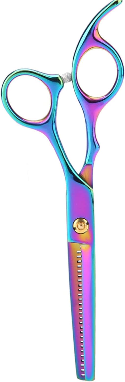 Dog Grooming Scissors Pet Hair Trimmer Thinning Cu,Azz Scilab Dog ScissorsProfessional Pet Dog Hair Cutting Scissors Grooming Hairdressing Shear Blue Thinning Shear(Colored scissors)