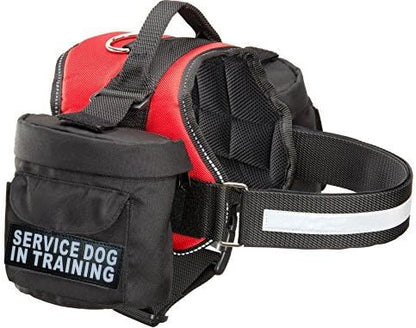 Doggie Stylz Service Dog in Training Harness with Removable Saddle Bag Backpack Harness Carrier Traveling Bag. 2 Patches. Please Measure Dog Before Ordering