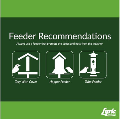 Lyric Fine Tunes Wild Bird Seed - No Waste Bird Food Mix - Attracts Bluebirds, Finches, Chickadees & More - 5 lb bag