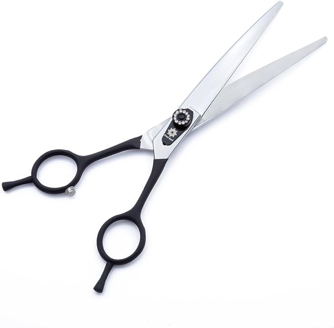 Dream Reach Dog Hair Grooming Curved Scissor Shear Delicate Screw Lightweight Japan 440C Stainless Steel for Professional Pet Groomer